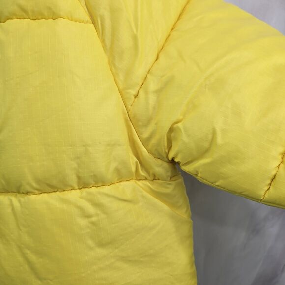 Columbia Coat Men Large Yellow Vintage 80s 90s Puffer Jacket Synthetic Insulated - Picture 10 of 16